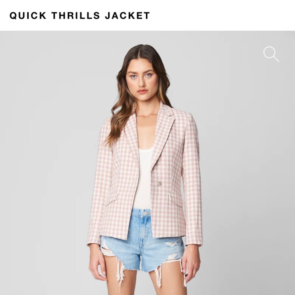 BLANK NYC Quick thrills smart jacket. You can dress this one up or down.